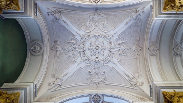 ornate white decorative plaster